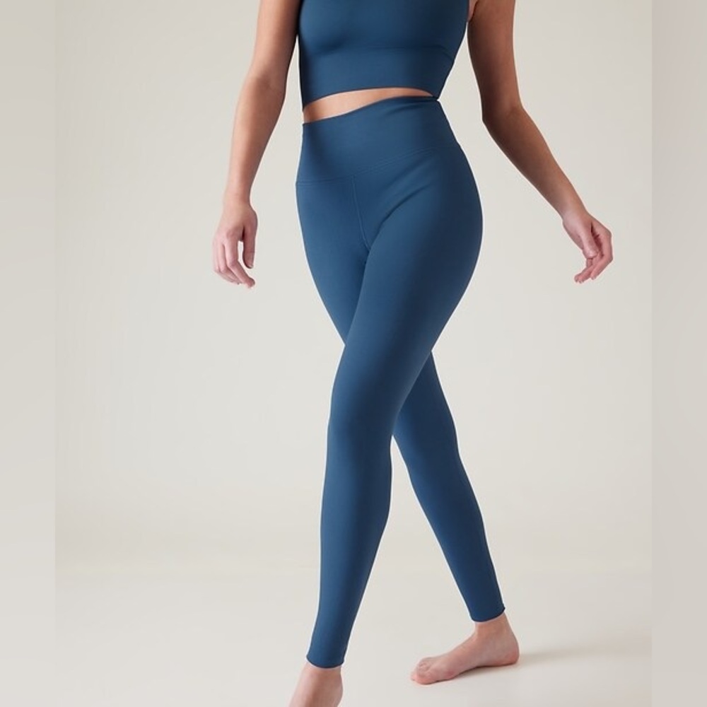 athleta | aurora ribbed seamless tight (blue) 🩵